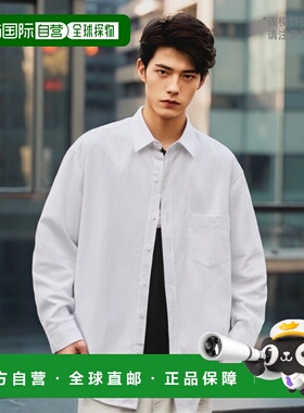 韩国直邮FILLUMINATE 公用男衬衫Optimal Basic Shirt-White亚麻