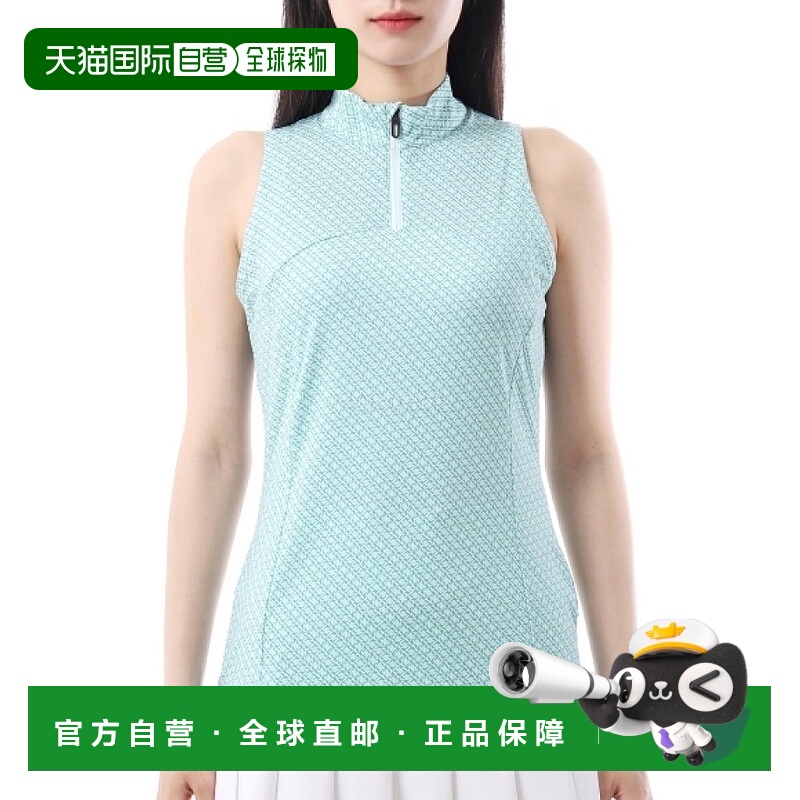 韩国直邮J.LINDEBERG Tiana印花无袖上衣（GWJT12642-M532） 短袖