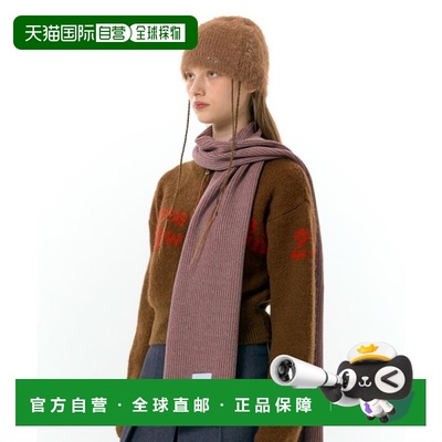 韩国直邮Ames Worldwide 女士围巾TWOTONE MUFFLER BURGUNDY (AM2D