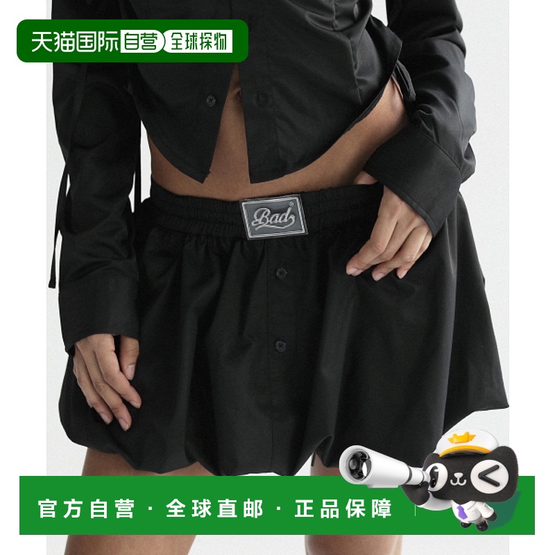 韩国直邮BADBLOOD 女士半身裙Balloon Mini Skirt - Black w-skt24