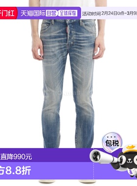 韩国直邮DSQUARED2 S71LB1656 S30872 470 牛仔裤直筒裤
