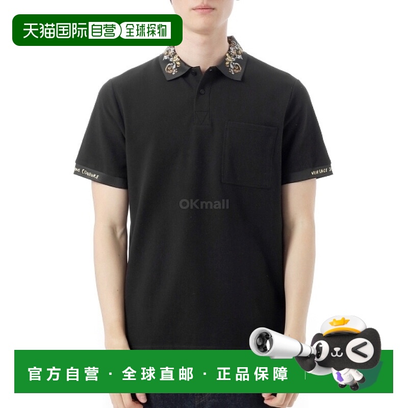 韩国直邮VERSACE 轮廓巴洛克 Polo 衫 (78GAGT04 CJ01T G89) 短袖