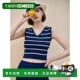 SK2MP642 韩国直邮LOEUVRE 23条纹 Knit Top 女士毛针织衫 Stripe
