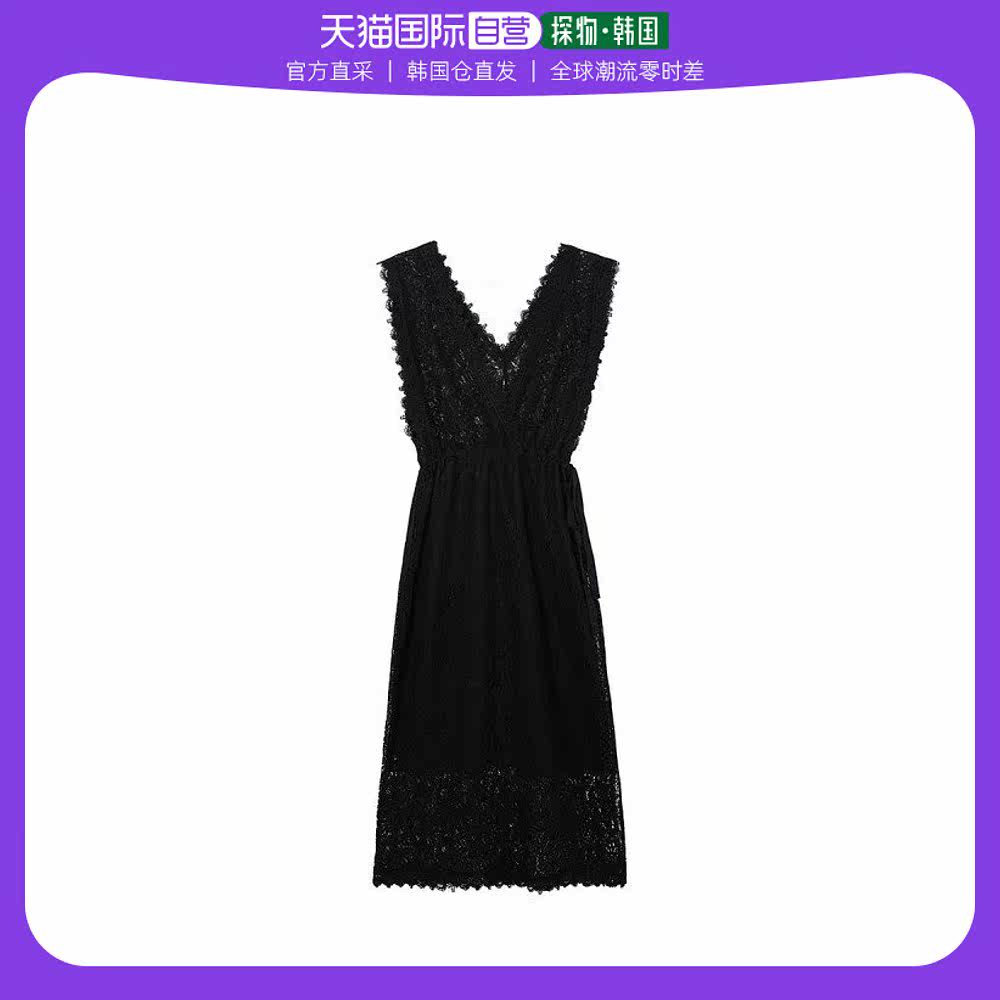 韩国直邮BESTIBELLI 连衣裙 透视图案蕾丝连衣裙 EO7556BK