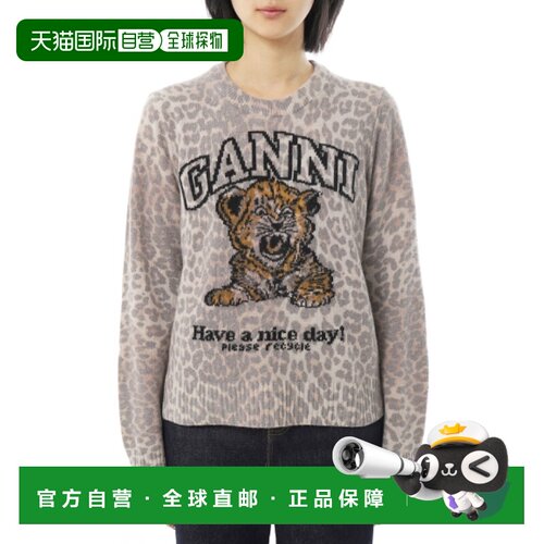 韩国直邮GANNI 图案羊毛衫 (A1150012 859) 圆领针织衫