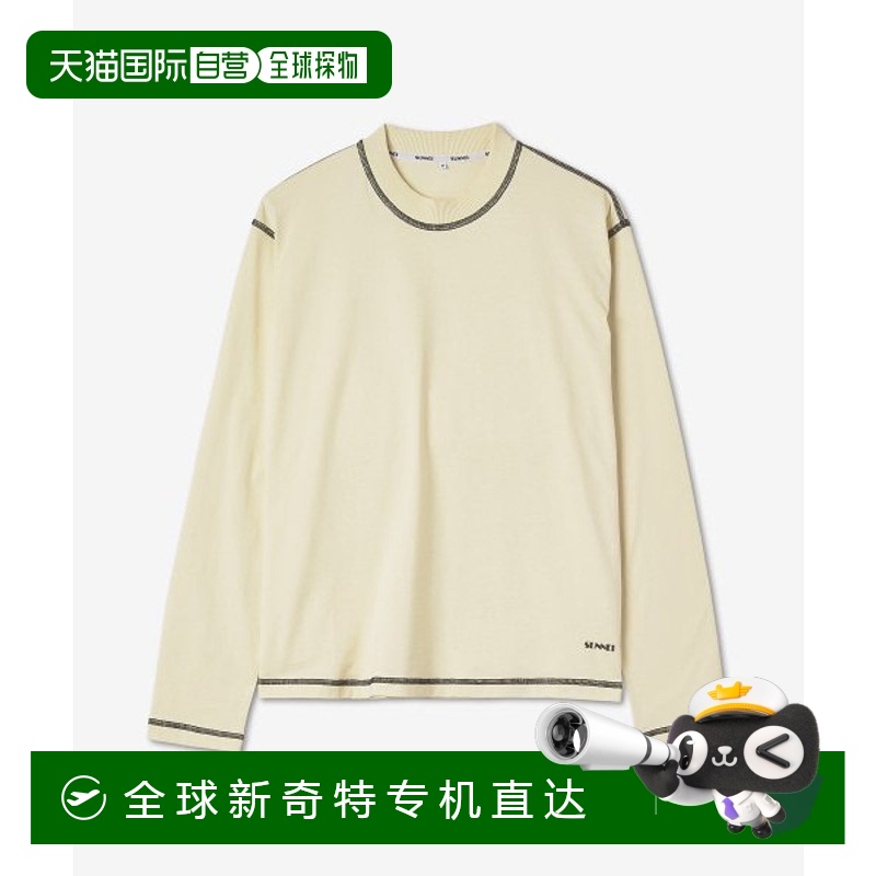 韩国直邮SUNNEI 男士CRTWXJER015COT0020126OVERLOCK LOGO T SHIR