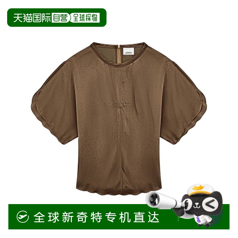 韩国直邮ISABEL MARANT25SS长袖T恤女HT0568FAC1J04I 50BZ BRONZE