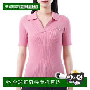 衫 韩国直邮MAISON POLO KITSUNE OW00201KT10 小狐狸贴片细罗纹