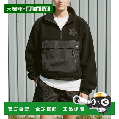 韩国直邮Cecilie Bahnsen BASTIAN 黑色抓绒连帽衫 (3.25OTW21004