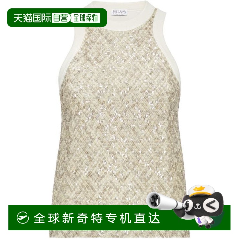韩国直邮BRUNELLO CUCINELLI25SS短袖T恤女M0T18HH500 C9443Beige