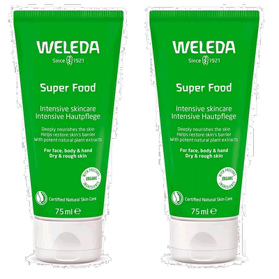 韩国直邮WELEDA维蕾德superfood面霜75ml*2瓶保湿滋润多效修护霜