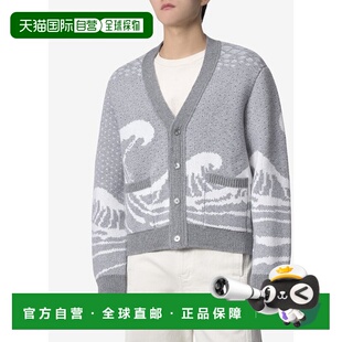 WAVE 韩国直邮THOM MKC481AY1007055FW23 男针织男士 PRINT BROWNE