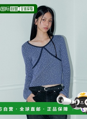 韩国直邮margarin fingers设计师款少女甜美新款日常女款T恤30603