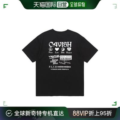 韩国直邮CAVISH 健身套装 CAVISH PLUSS T恤 黑色 CV2BMMT515A 14