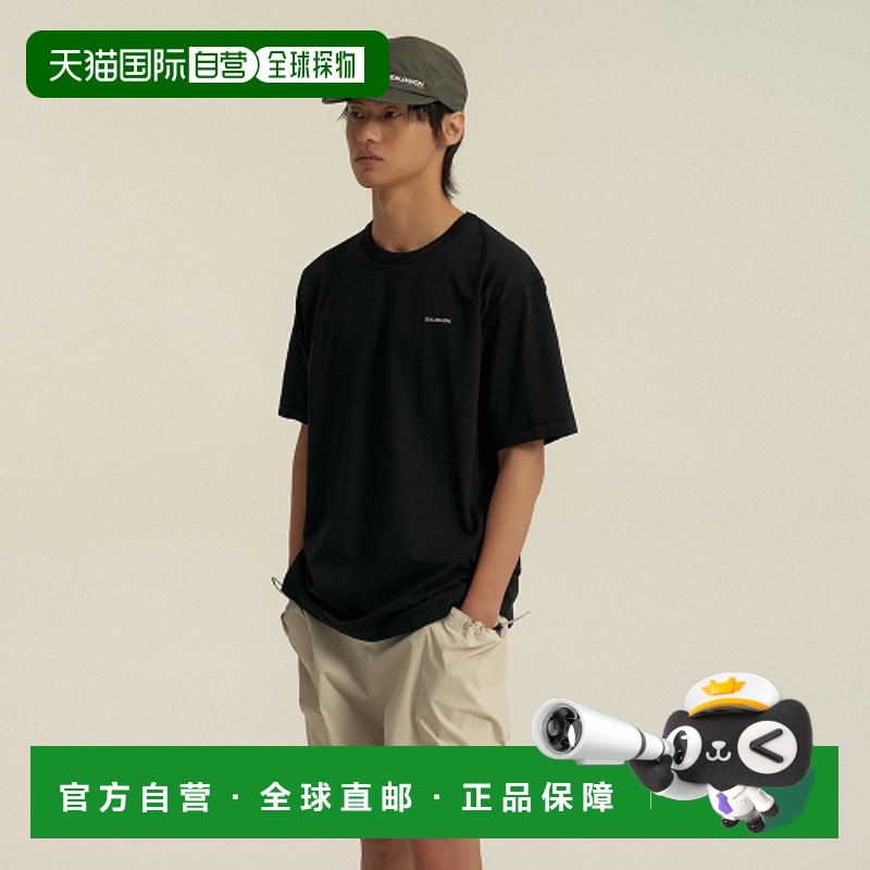 韩国直邮SALOMON 男士T恤 S251001HTS31_BLK萨洛蒙