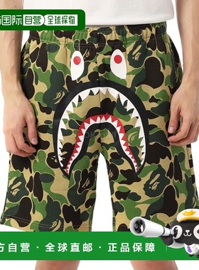 韩国直邮A BATHING APE ABC 迷彩鲨鱼运动短裤 (001SPL301010M GR