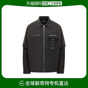 韩国直邮GIVENCHY24SS长袖 001BLACK 男BM60YP154Z001 衬衫