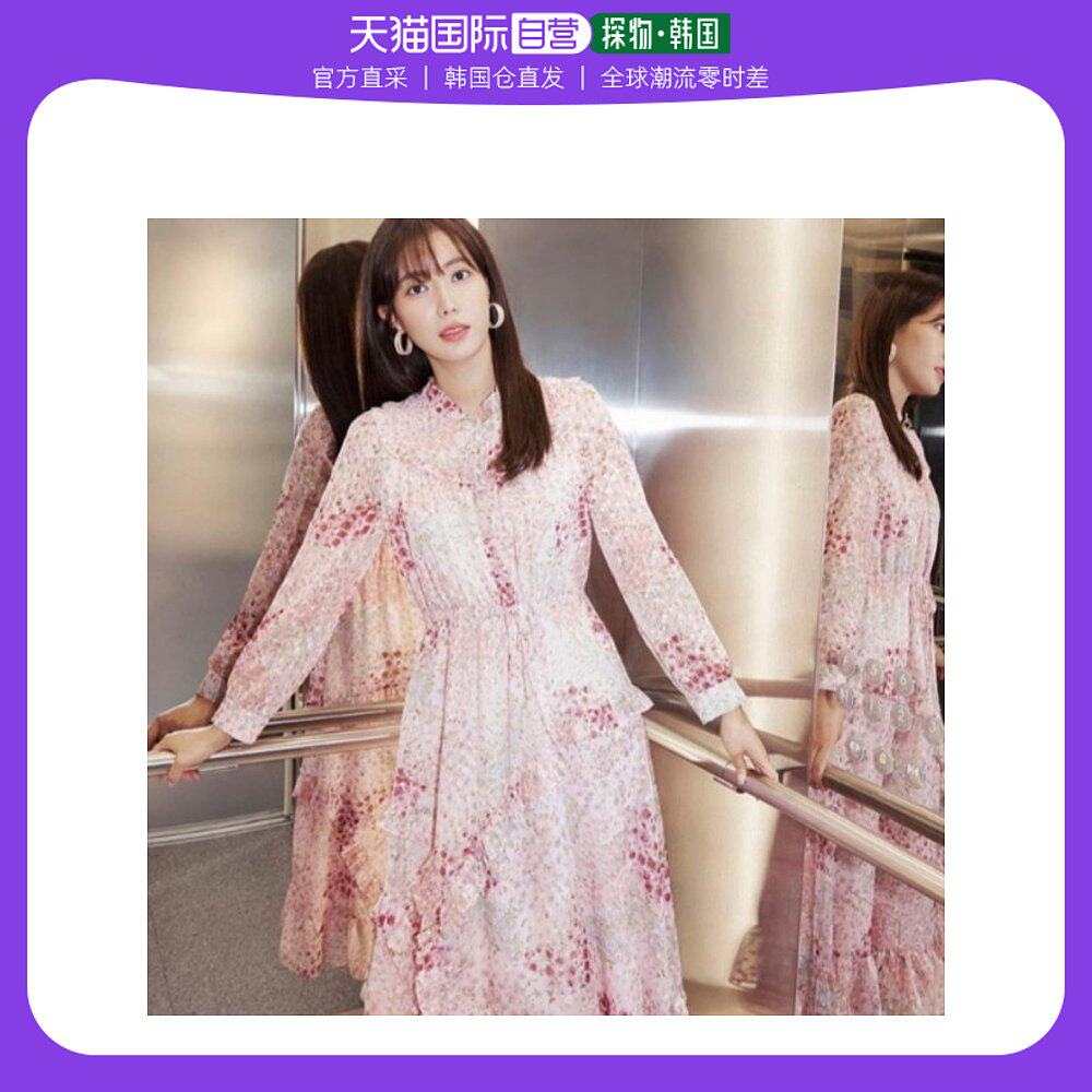 韩国直邮BESTIBELLI 连衣裙 [BESTIVELLY] 花朵 荷叶边 连衣裙 BG