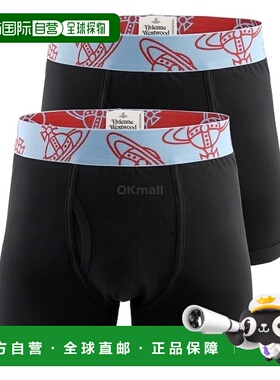 韩国直邮Vivienne Westwood 蓝色平角裤两件装 (8106001I J002Y N