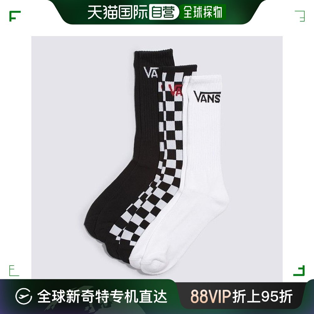 韩国直邮Vans 运动帽 [GALLIA] VANS 黑色 格纹板 经典款 CREW (C 运动包/户外包/配件 运动帽 原图主图