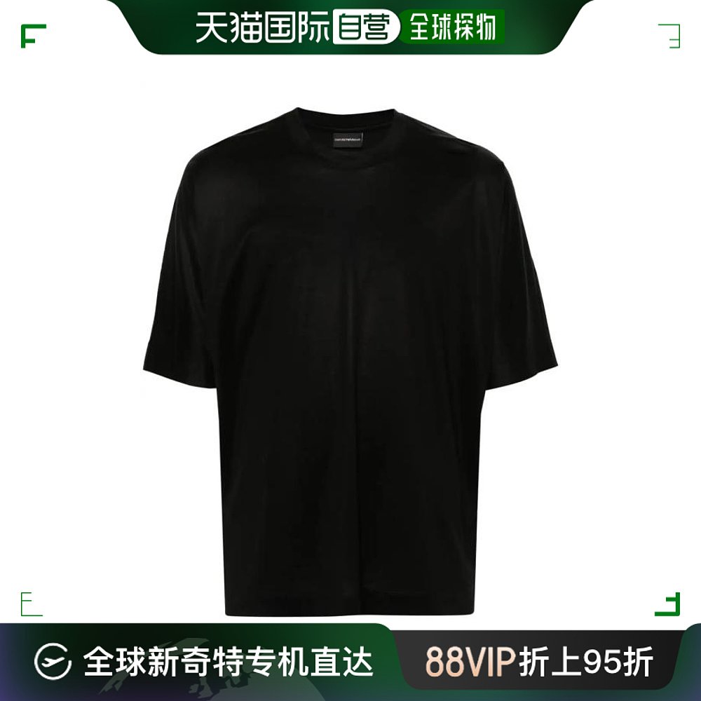 韩国直邮EMPORIO ARMANI24SS短袖T恤男3D1TG2 1JUVZ0999 BLACK