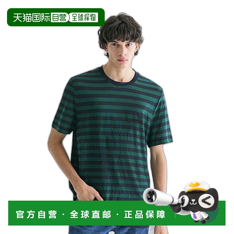 韩国直邮TOMMY HILFIGER 男士T恤T12E1TPO500MT10A4亚麻