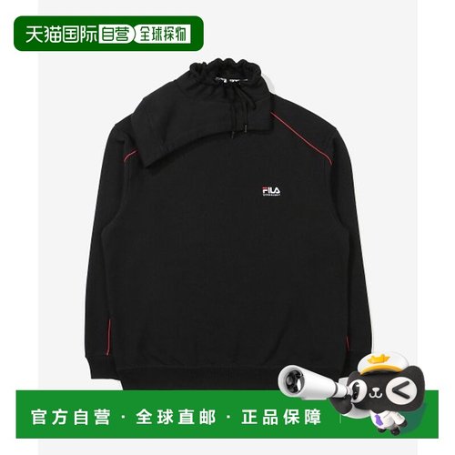 韩国直邮FILA 男士连帽衫1100FS2POE1Y03XBLK