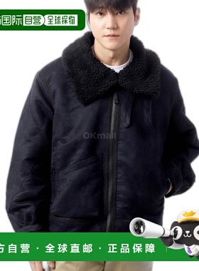 韩国直邮Engineered Garments B3 夹克 A - 黑色涤纶仿麂皮 (24F1