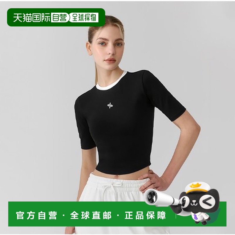 韩国直邮XEXYMIX 运动型徽标彩色圆领上衣 (XFK2TS1103)短袖