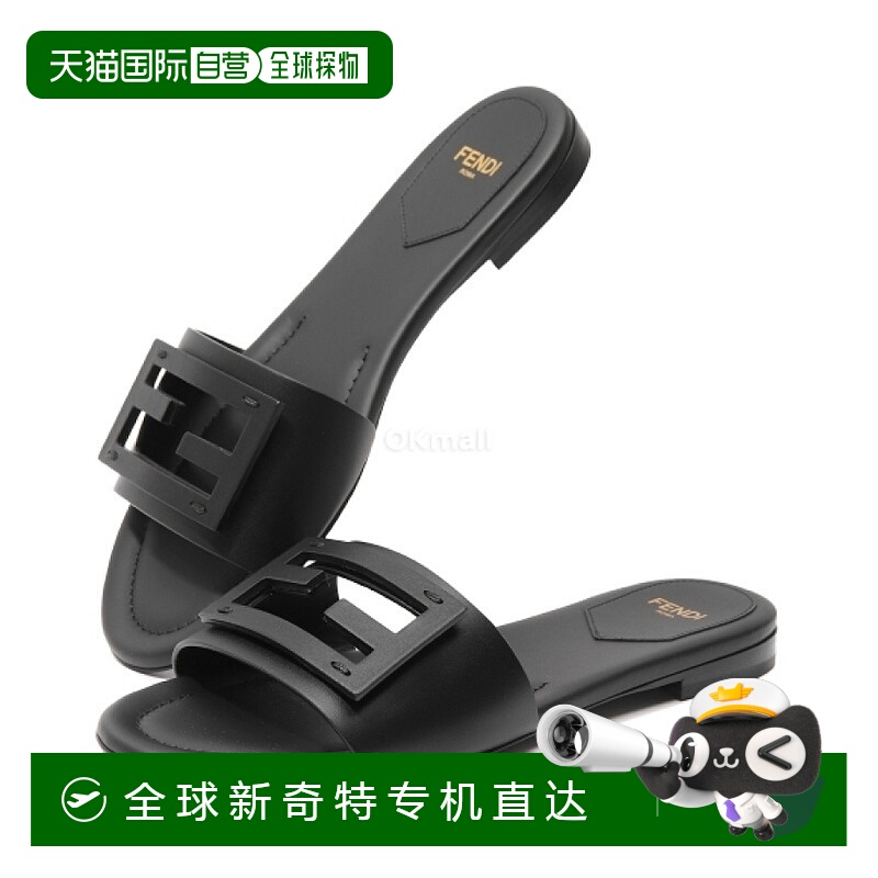 韩国直邮FENDI 长方形皮革拖鞋 (8R8136 AE7T F0ABB) 拖鞋