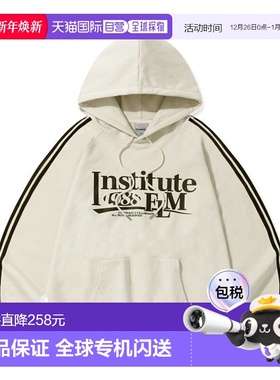 韩国直邮FILLUMINATE 公用连帽衫Double Line Taping Hoodie-cr D