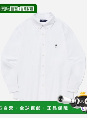 韩国直邮YALE 10/10 배송  REGULAR FIT HERITAGE DAN SHIRT WHITEY