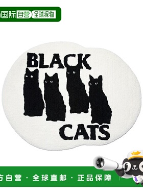 韩国直邮VIVASTUDIO 男士地垫BLACK CAT TUFTING RUG [WHTIE] VLR
