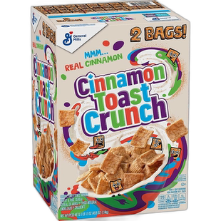 韩国直邮Generalmills美国通用磨坊肉桂味麦片702g*2盒全谷物早餐