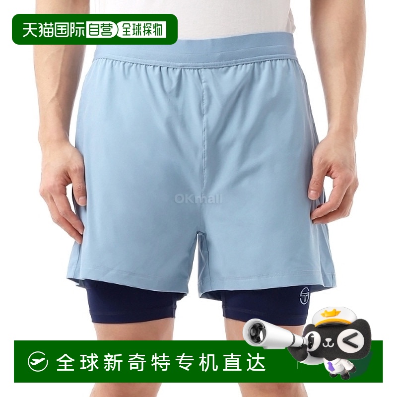 韩国直邮Sergio Tacchini ELIO 网球短裤 (STS25M51074-褪色牛仔)