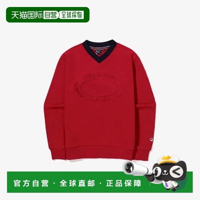 韩国直邮FILA Wheelaginfalti KQC FS2POG3362F-DRD 网球 V 领上