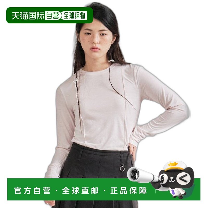 韩国直邮COVERNAT WOMAN 女士女装T恤CO2401LT71LP修身长袖