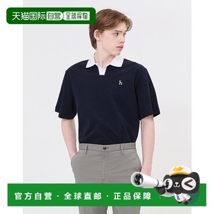 稳定销售 韩国直邮HAZZYS 清仓 男士 深蓝色彩色棉质短. Hedges