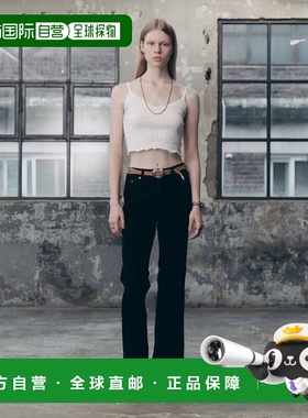 韩国直邮ASIF CALIE 女士女装休闲裤CA23CPT022NV VELVET BOOTSCUT