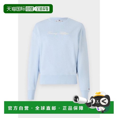 韩国直邮Tommy Hilfiger 长袖T恤 WW45743C1O BREEZYBLUE DOM卫衣