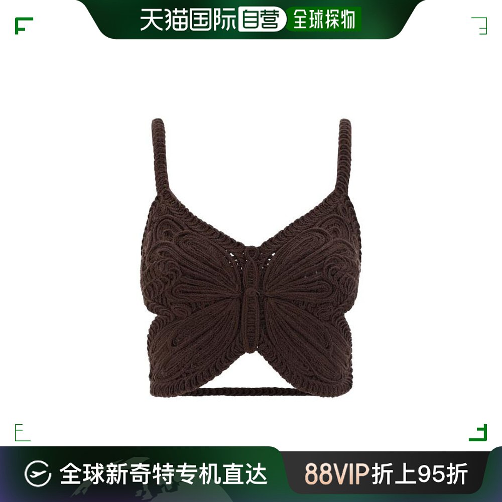 韩国直邮BLUMARINE24SS长袖T恤女P422M454A N0541CHOCOLATE BROWN-封面