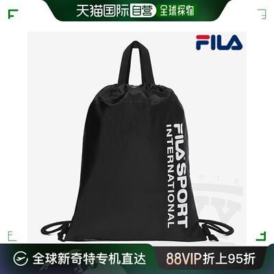 韩国直邮Fila 单肩包 [FILA] 基本款 拉绳包 FS3BCF5071XBLK 黑色