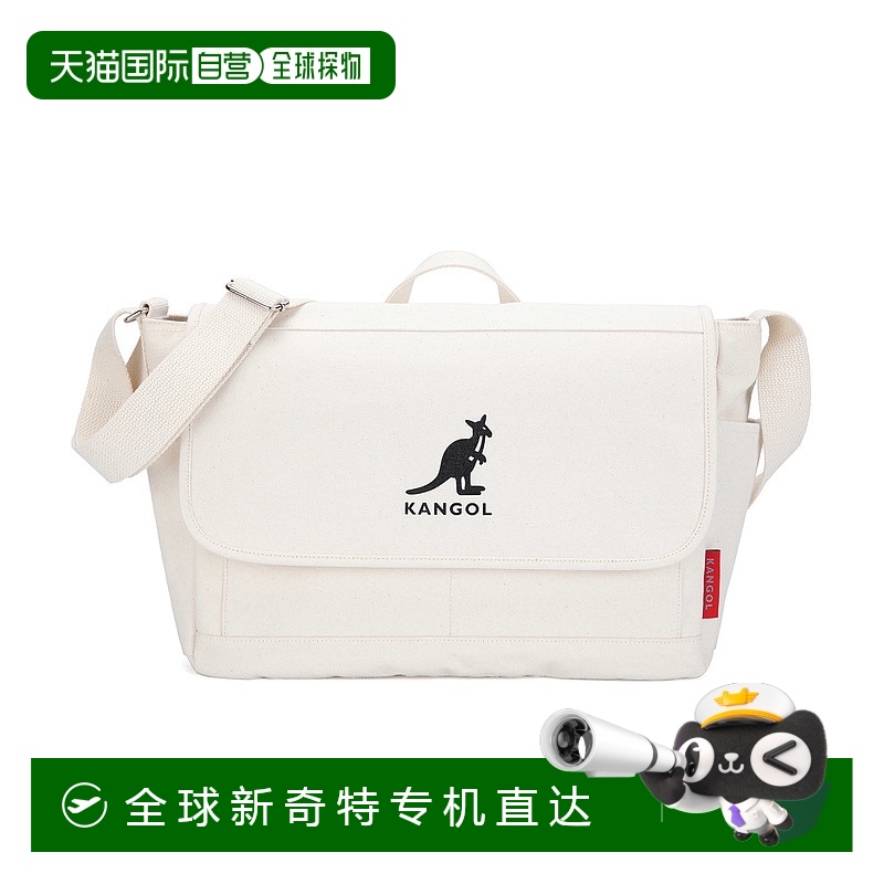 韩国直邮kangol 通用 单肩包邮差包帆布