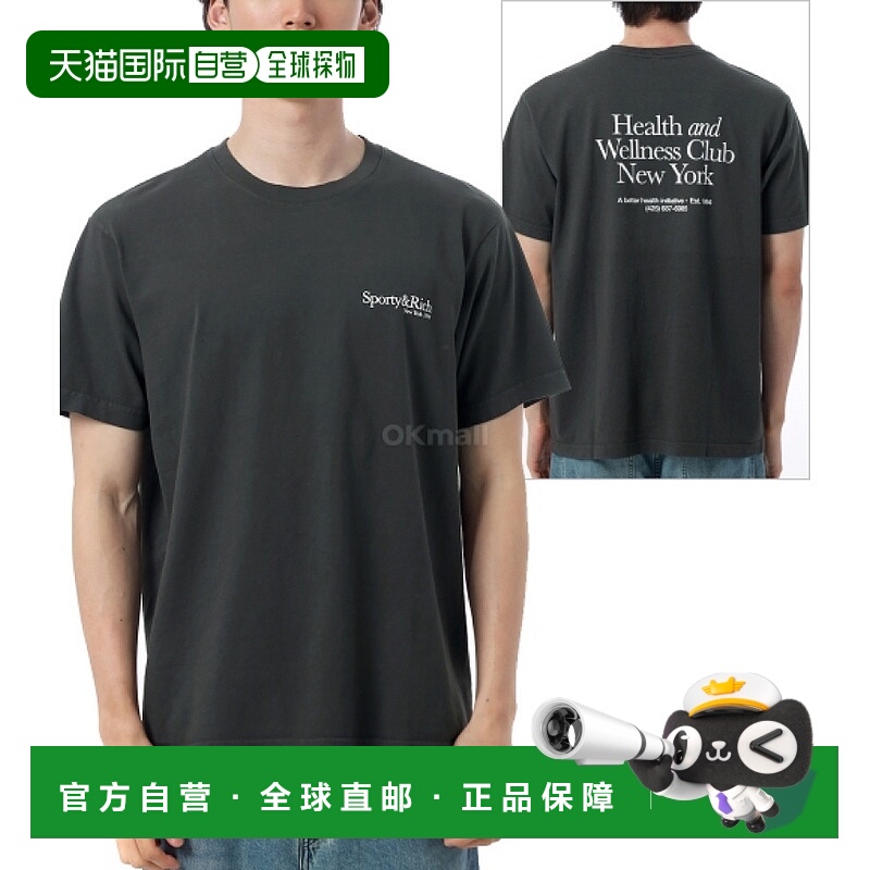韩国直邮Sporty&Rich HWCNY T恤 - 褪色黑色 (TO043622016BA02 11