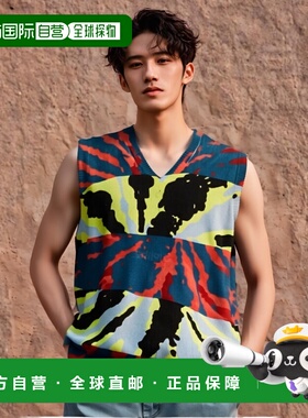 韩国直邮STUSSY 117179 蓝色混纺全图设计上衣 男女通用 运动休闲