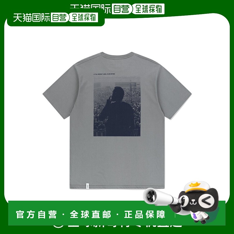 韩国直邮MAHAGRID 男士T恤MG2EMMT523DGR SMOKING TOUR TEE GREY(
