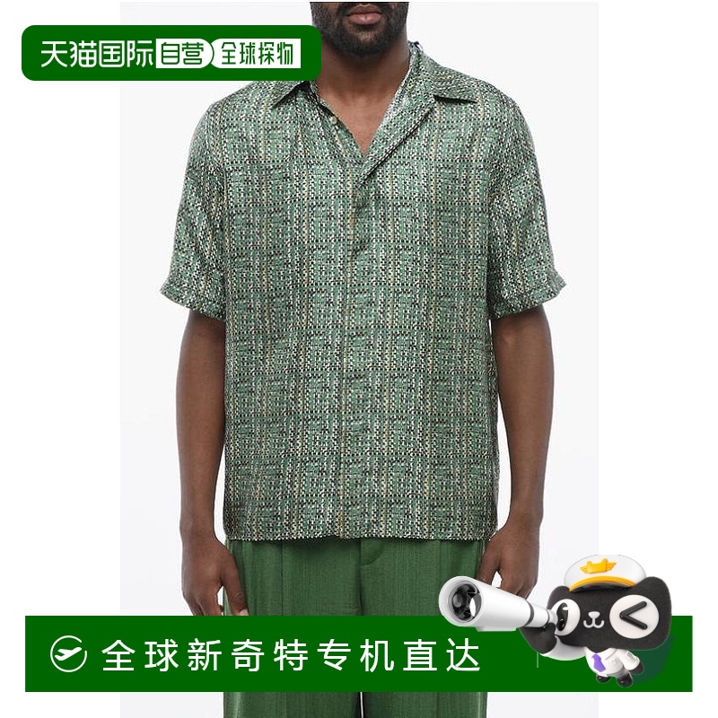 韩国直邮FENDI长袖衬衫男FS0795AR6FF0QC3 Green