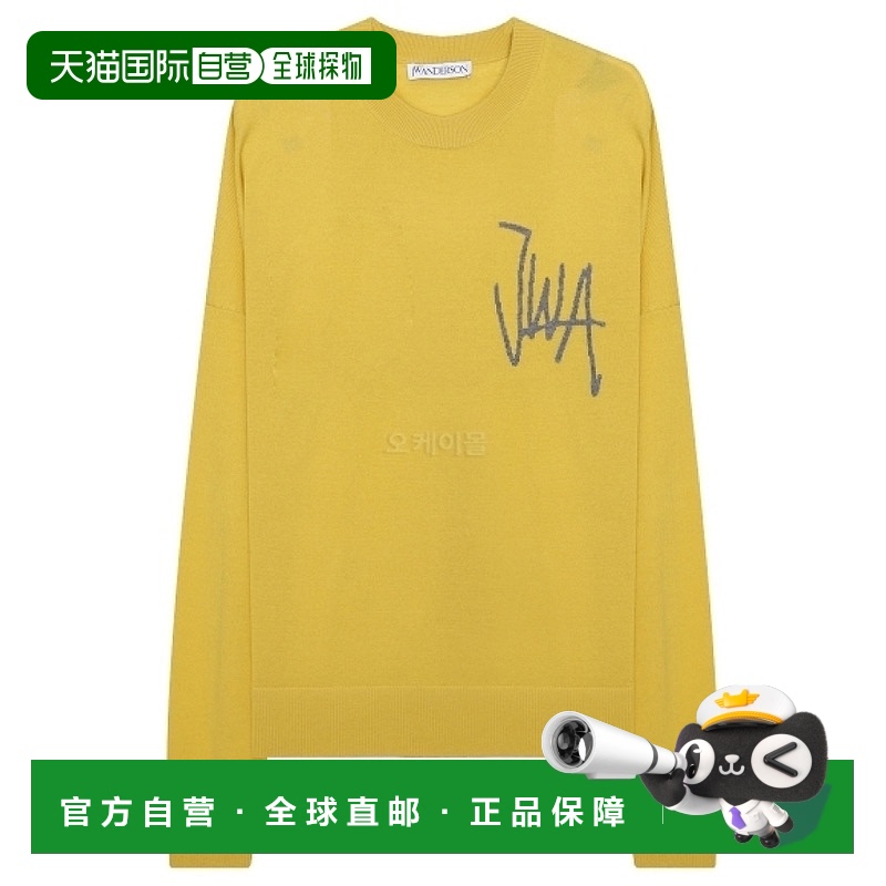 韩国直邮JW ANDERSON JWA 圆领毛衣 羊毛 日常时尚都市 男士宽松