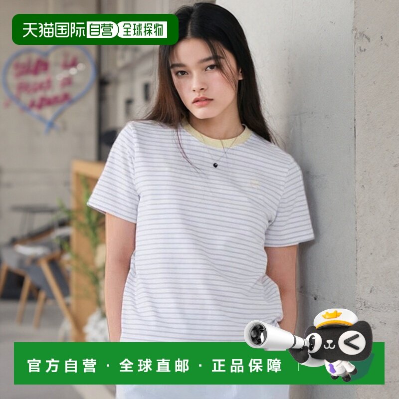 韩国直邮COVERNAT WOMAN 女士女装T恤CO2402ST81LB短袖条纹