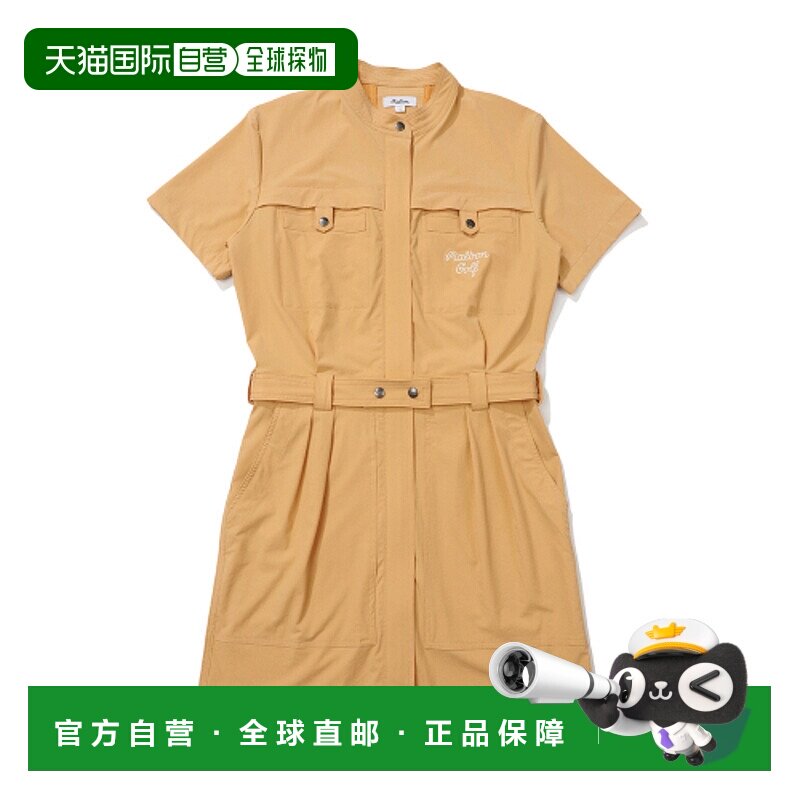 韩国直邮MALBON GOLF女士连衣裙M4222POP01ORG Resort Mood Belted